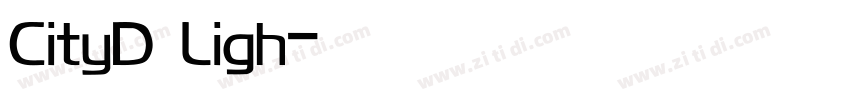 CityD Ligh字体转换